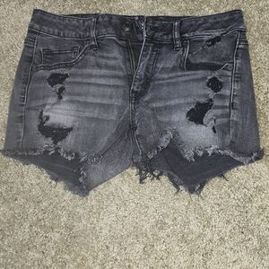 American Eagle Black Denim Shorts. Womens 8